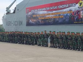 215 Prajurit Yonzipur 17/Ananta Dharma Kembali ke Balikpapan Usai Tuntaskan Misi Kemanusiaan di Aceh